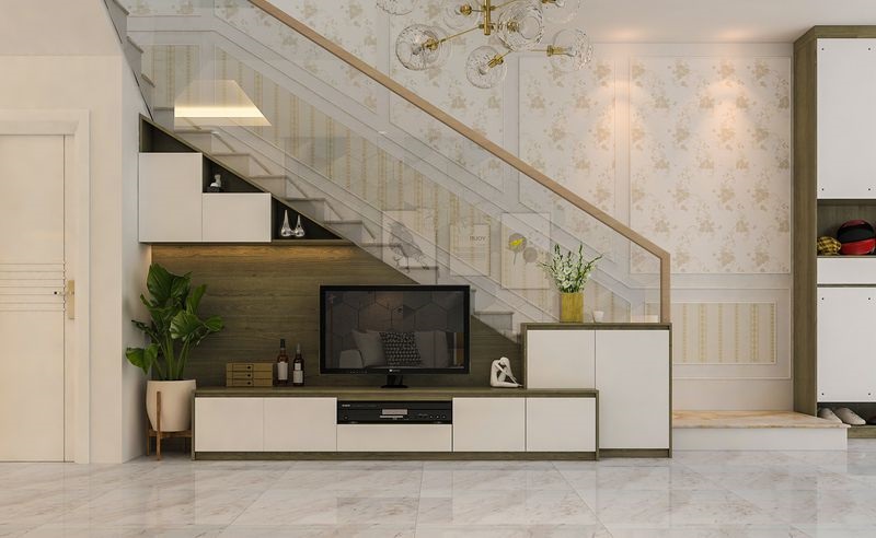 Một số lưu ý cần biết khi trang trí tường cầu thang