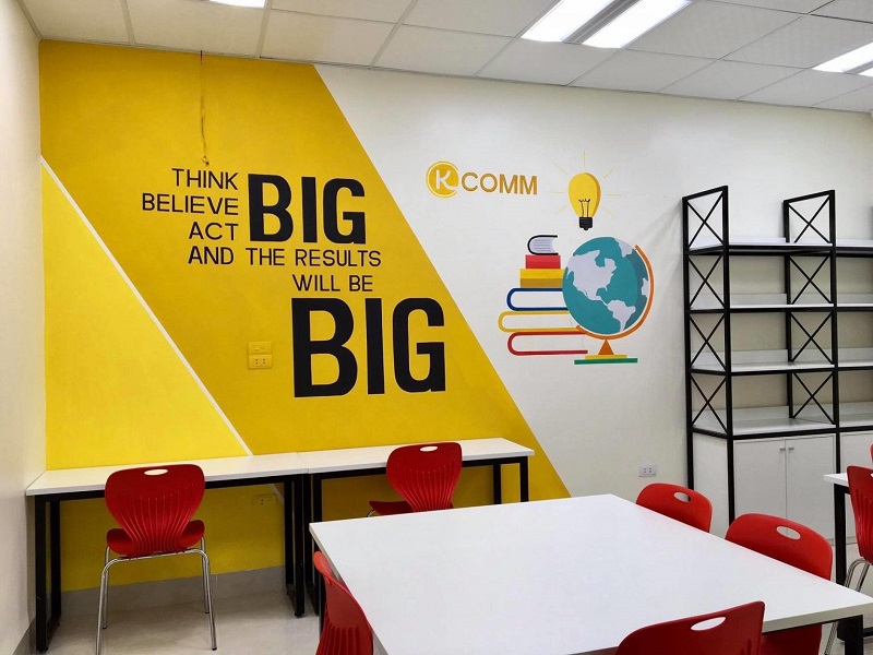 Trang trí tường công ty mang đến nhiều lợi ích